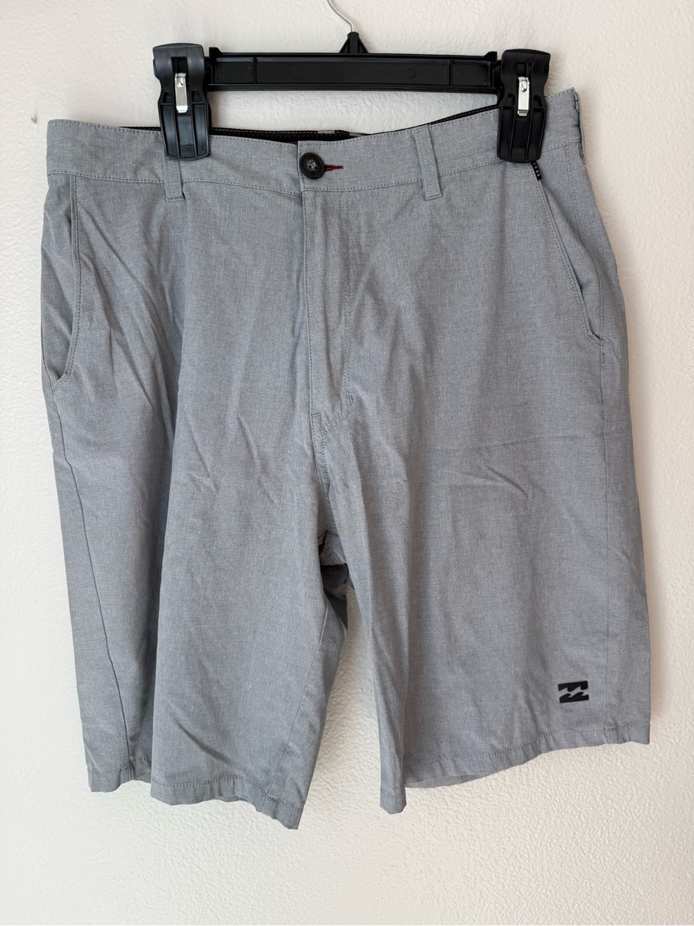 Billabong Men's Light Gray Flat Front Shorts